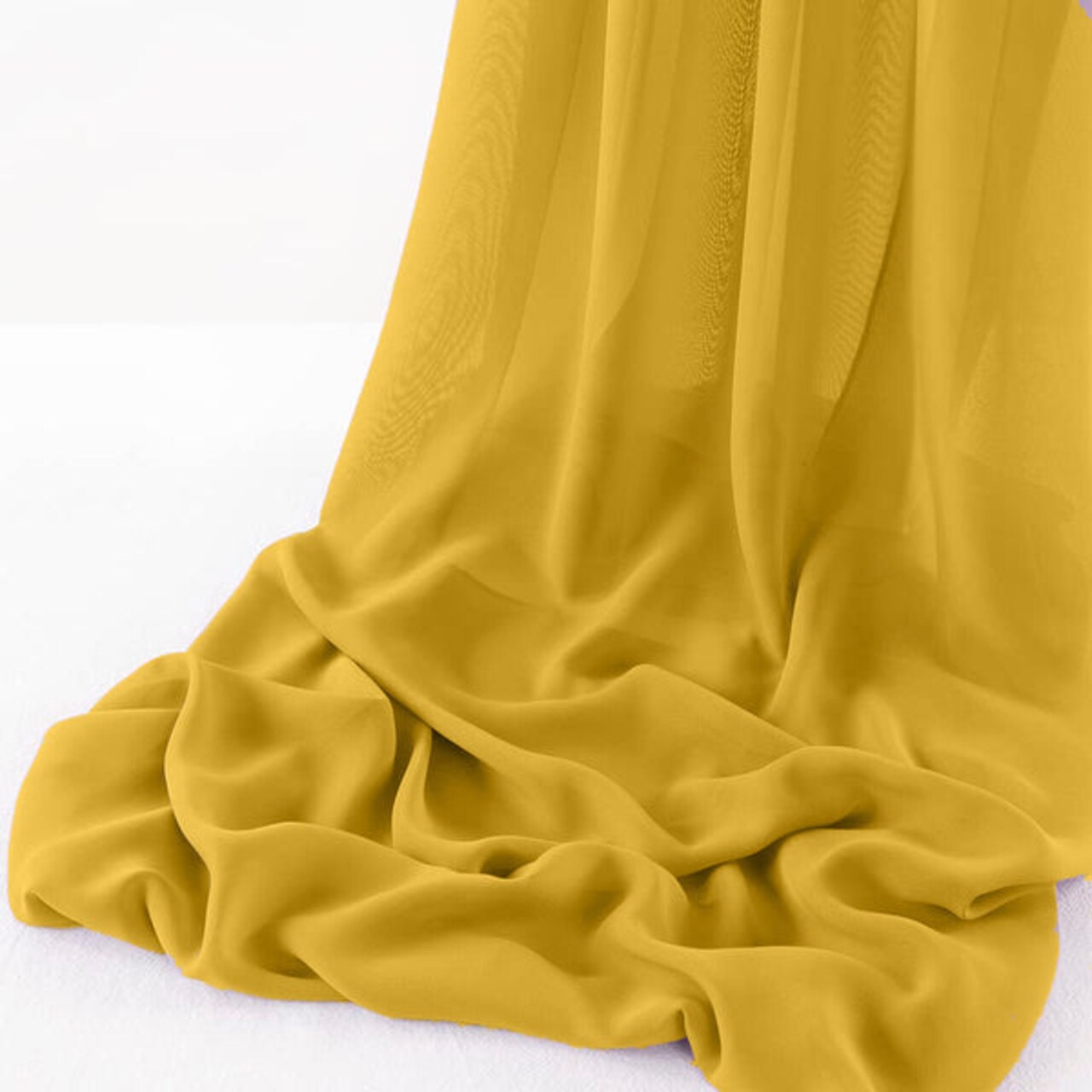 1 yard Wool Dobby Chiffon Fabric Sheer Lightweight Draping Wedding Party Backdrops 58" Width